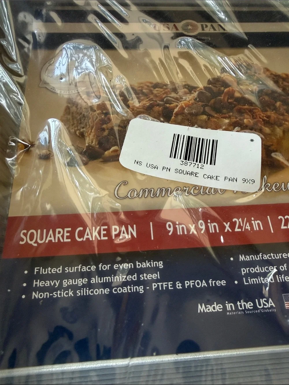 NWT USA Pan 9x9 Cake Pan